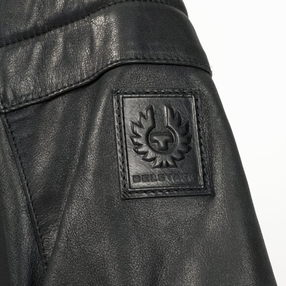 Belstaff Weybridge Black Hand Waxed Leather Quilted Moto Jacket - Picture 7 of 15